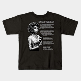 Sarah Vaughan Kids T-Shirt